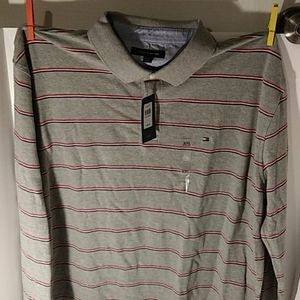 Tommy. Lg sleeves knit shirt